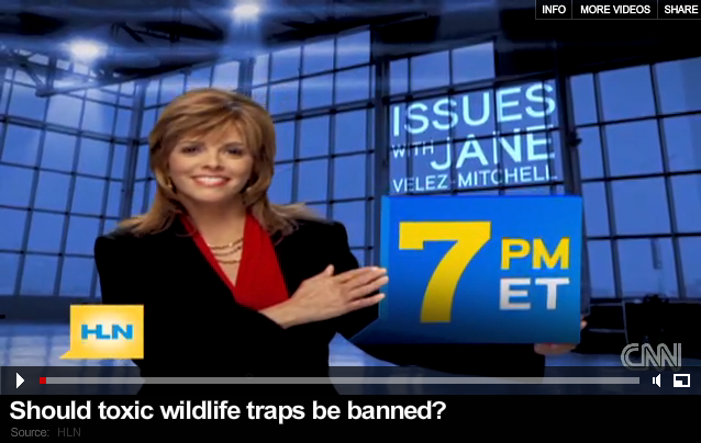 CNN interview on banning toxic wildlife traps